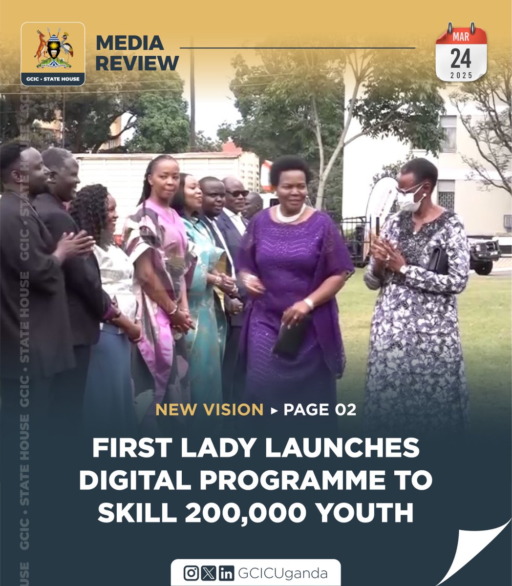 Over 200,000 Ugandan youth will benefit from a technology education initiative.

media.gcic.go.ug/gcic-media-rev…

#GCICMediaReview