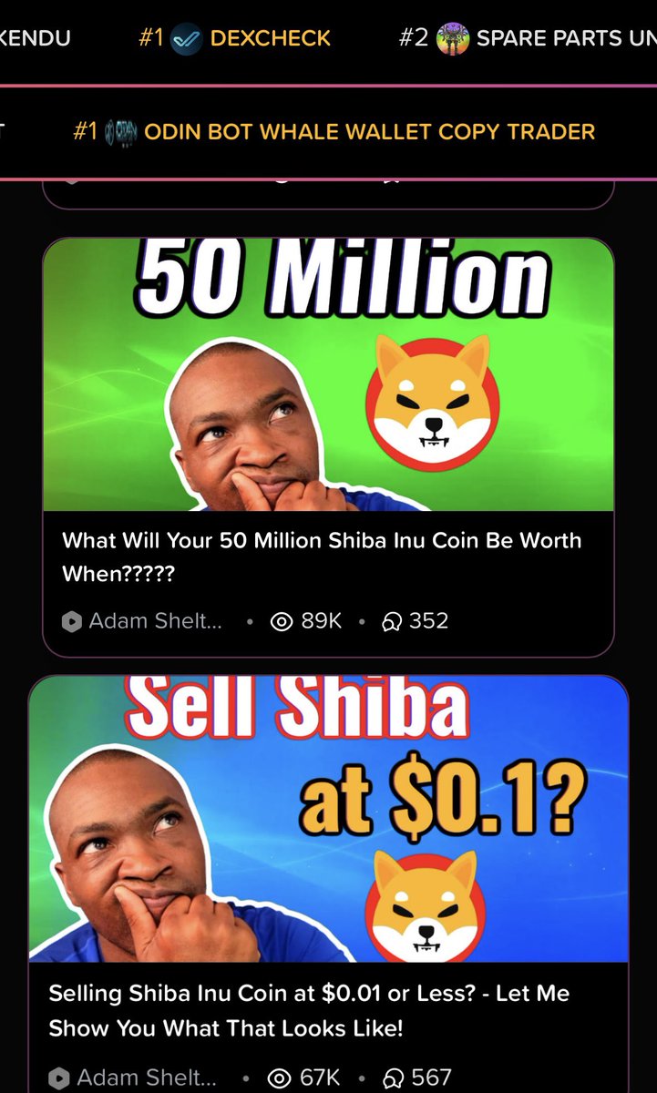 Moontube_io (@moontubeio) on Twitter photo Huge #Moontube welcome to the legend that is <a href="/AdamEShelton/">Adam Shelton (Captain)</a> !
When the platform goes live you’ll be able to easily catch all Adam’s content and connect to him directly to do business!
The degens are coming… Moontube
#Eth $kendu #PEPE Huge #Moontube welcome to the legend that is <a href="/AdamEShelton/">Adam Shelton (Captain)</a> !
When the platform goes live you’ll be able to easily catch all Adam’s content and connect to him directly to do business!
The degens are coming… Moontube
#Eth $kendu #PEPE