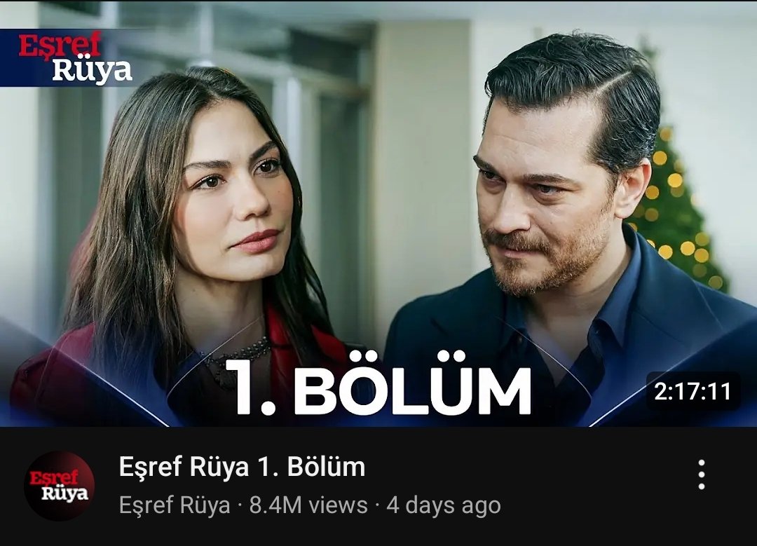 #EşrefRüya Çarşamba akşamları dengeleri değiştirmeye hazırlanıyor 💥 Dizinin ilk bölümü Youtube'da 8,5 milyon izlenmiş bile...