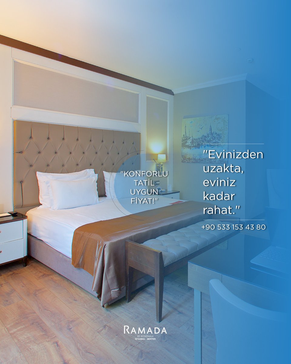 ramada_merter's tweet photo. 🏨✨ Konforun ve lüksün buluştuğu bir tatil deneyimi sizi bekliyor! 🌿 Yumuşacık yataklar, huzur dolu bir atmosfer… Tatilinizi unutulmaz kılmak için buradayız. 💆‍♀️💫

📍Şimdi rezervasyon yapın ve kendinizi şımartın! 

+90 533 153 43 80
#KonforunAdresi #LüksTatiller #HuzurluKaçış #OtelKonforu #RahatlıkSizinle
