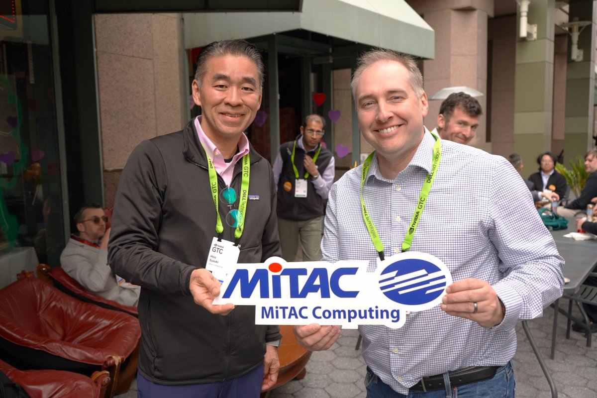 MiTACcomputing's tweet photo. Huge thanks to everyone who joined MiTAC &amp; #Phison at our #GTC2025 Spring Lunch! We loved serving up lobster rolls while connecting over #AI, #HPC &amp; storage innovations.

Missed us? Let’s chat! 👉 https://t.co/Zf3gnbB7tR

#MiTAC #Phison #AI #HPC #DataStorage https://t.co/WA0uoCT1rl