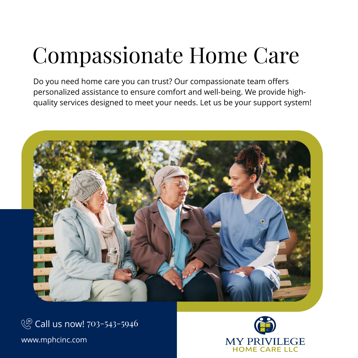 myprivilegehc's tweet image. Caring for a loved one shouldn’t be overwhelming. Our professional caregivers provide trusted in-home care, ensuring peace of mind. Let us help you with reliable and compassionate support today! Call us now!

#FairfaxVA #HomeCare #SeniorSupport