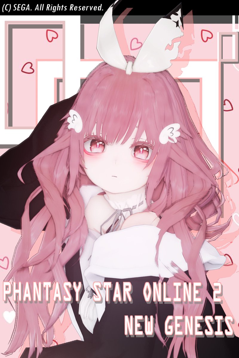 #PSO2NGS_S︎S 
 いつもよりピンクつよめにしてみたけどどうかな❔️