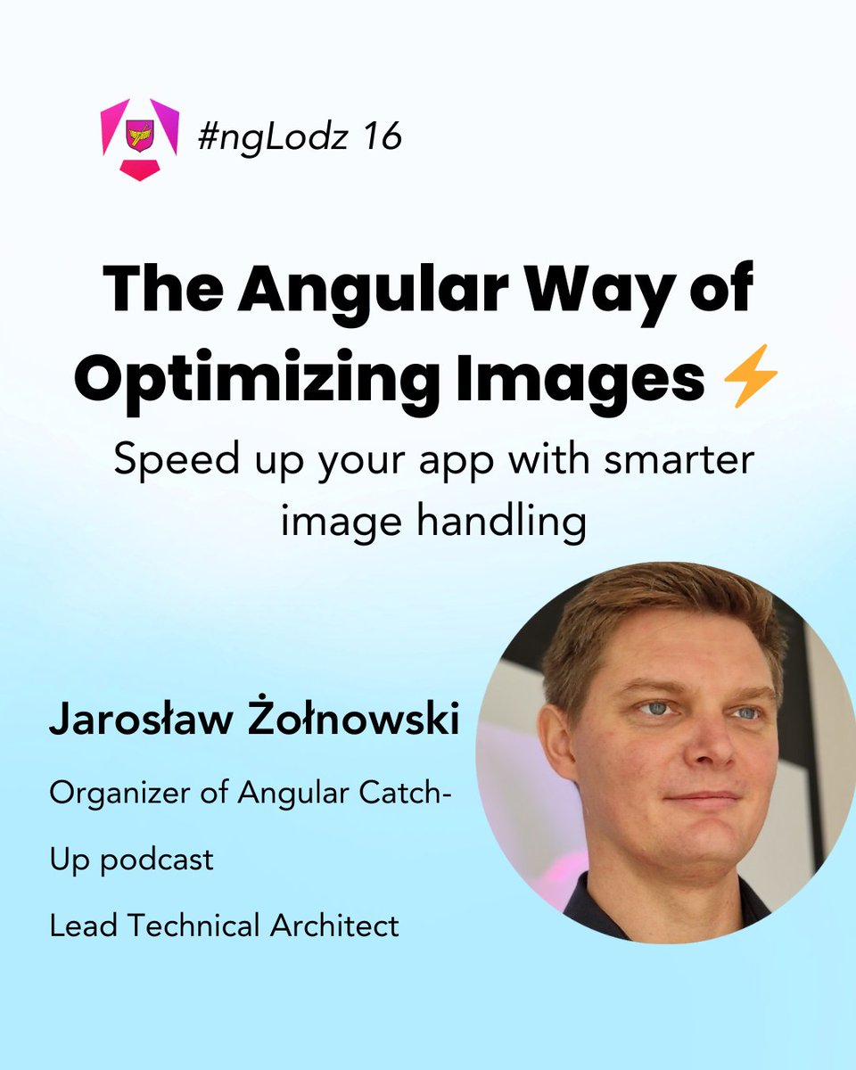 Bartosz WasiLew 🦁 (@bartosz_wasilew) on Twitter photo Is your #angular app slow? 🐢 👎
Maybe that's because images are not handled properly 🤔
💡 Turns out <a href="/JarekZolnowski/">Jarosław Żołnowski</a> knows how to deal with it in the Angular way and is gonna show you that at the upcoming #ngLodz 16!
@SafetyHeads
#angular #meetup #łódź
<a href="/mat_ledzewicz/">Mateusz Łędzewicz</a> Is your #angular app slow? 🐢 👎
Maybe that's because images are not handled properly 🤔
💡 Turns out <a href="/JarekZolnowski/">Jarosław Żołnowski</a> knows how to deal with it in the Angular way and is gonna show you that at the upcoming #ngLodz 16!
@SafetyHeads
#angular #meetup #łódź
<a href="/mat_ledzewicz/">Mateusz Łędzewicz</a>