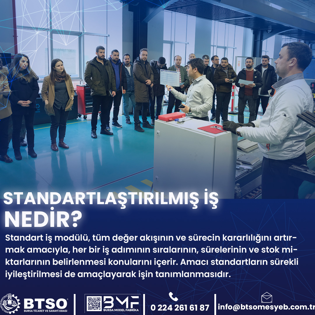 📌Standart İş Nedir? Neden Önemlidir?
Üretimde verimliliği artırmanın en etkili yollarından biri Standart İş uygulamasıdır!
🔹 Her iş adımının belirli bir sıra ve süreyle tanımlandığı,
🔹 Stok miktarlarının optimize edildiği,
🔹 Süreçlerin kararlılığının sağlandığı bir sistemdir.