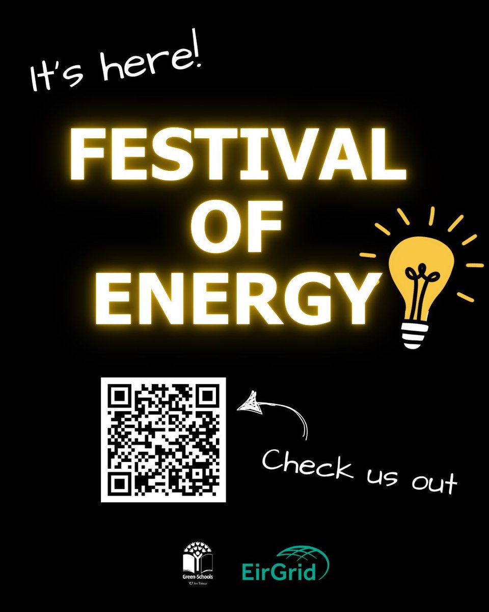 We are supercharged and ready to kick off our first Festival of Energy at 11am this morning! Today we'll learn all about the Irish energy grid from our sponsor, Eirgrid. It's sure to be an enlightening and interactive session, so you don't want to miss it! 
If you've registered
