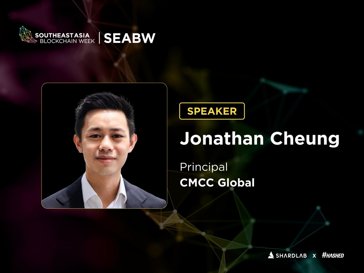 🎙️ Welcoming Jonathan Cheung <a href="/Hedwigcrypto/">JC</a> to #SEABW2025!

As Principal at <a href="/CMCC_Global/">CMCC Global</a>, Jonathan focuses on early-stage Web3 investments. With experience at Brevan Howard Digital (US$1B AUM), CLSA, and Franklin Templeton, he brings a deep understanding of institutional