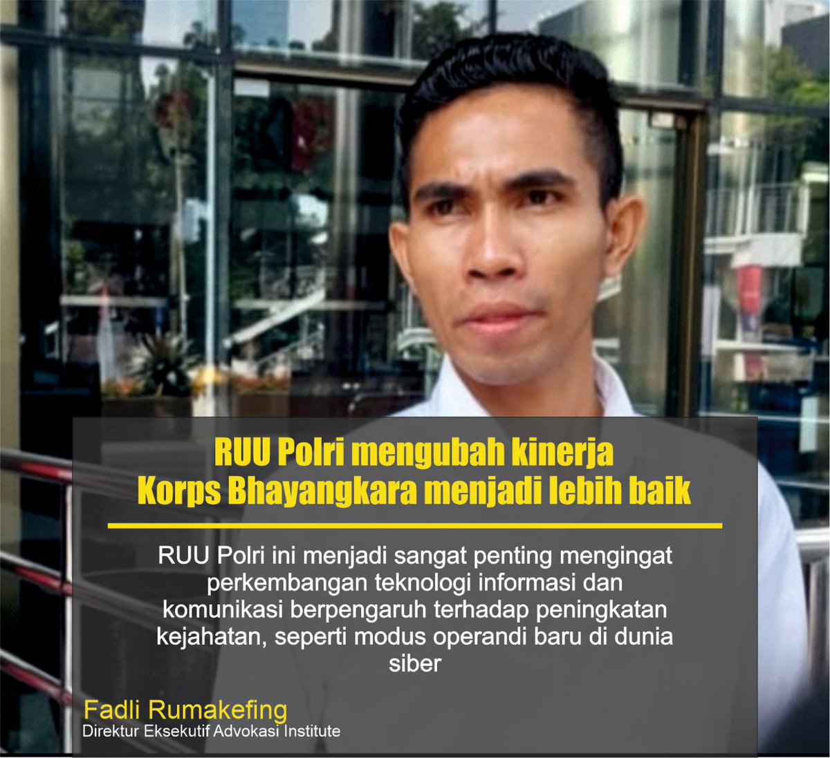 Mendukung RUU Polri berarti mendukung kepolisian yang lebih profesional, humanis, dan berintegritas #DukungRUUPolri #RUUPolri 

#SupremasiSipil #TolakRUUPolri