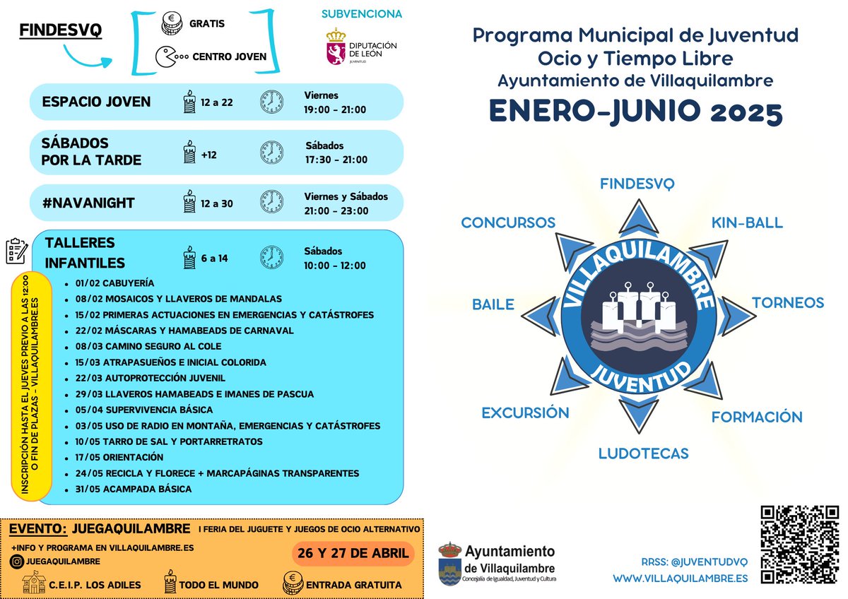 juventudvq's tweet photo. Conoces el programa municipal de @juventudvq para el periodo ENERO-JUNIO 2025?? 🧐https://t.co/m7yJ5fAcis https://t.co/z3Vxw8HOOD