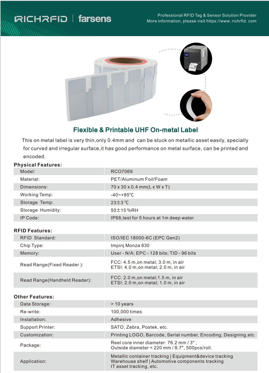 Super Thin UHF On Metal Label with only thickness 0.4mm.More info,Pls feel free to contact me or visit richrfid.com #rfid #uhf #rfidtechnology #rfidlabel #rfidlabels #rfidprinting #rfidonmetaltag #rfidfactory #rfidmanufacturer #rfidsupplier