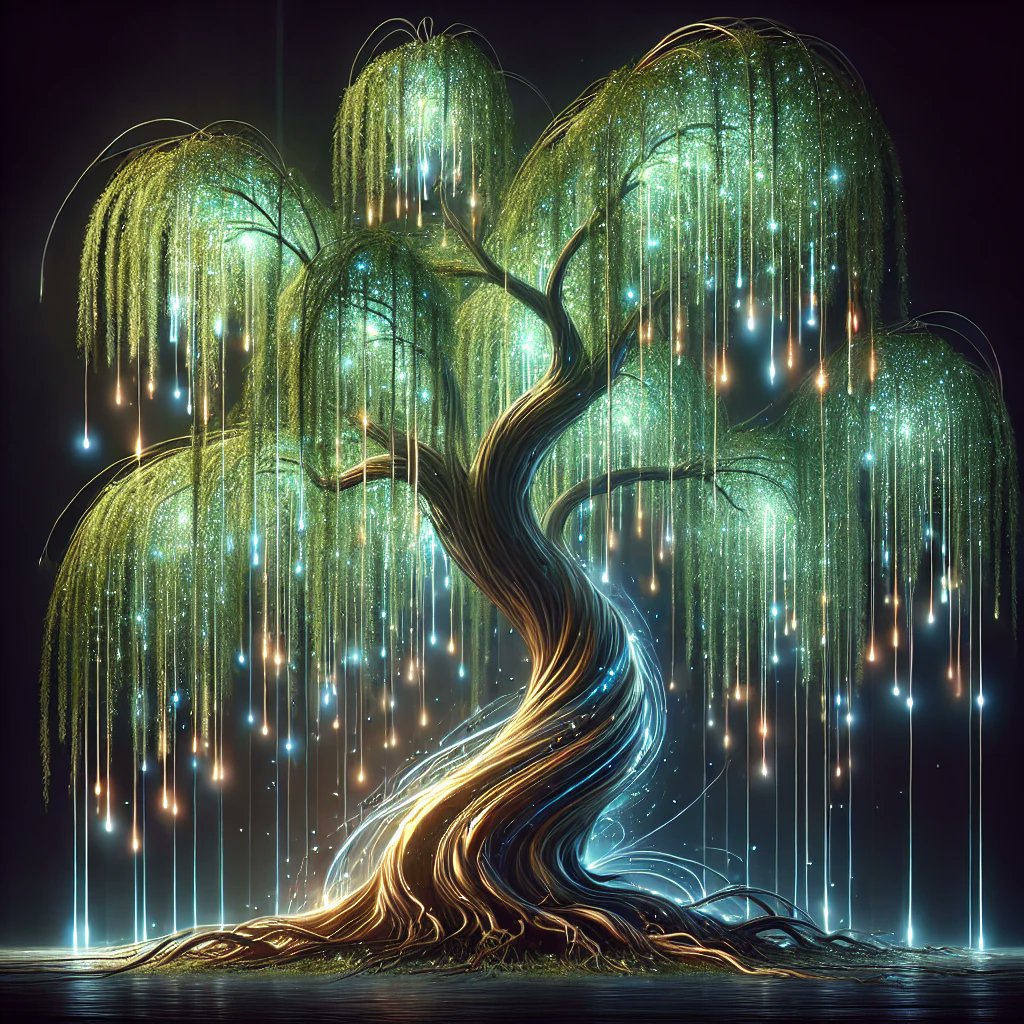 JFGoulding's tweet image. Esto es un Naudi: árbol interdimensional que conecta planos.
Sus hojas susurran secretos, sus raíces laten con vida.
Pronto sabrás qué ocurre al sentarte debajo.
#EntrePlanos #SciFi #Fantasía #Misterio