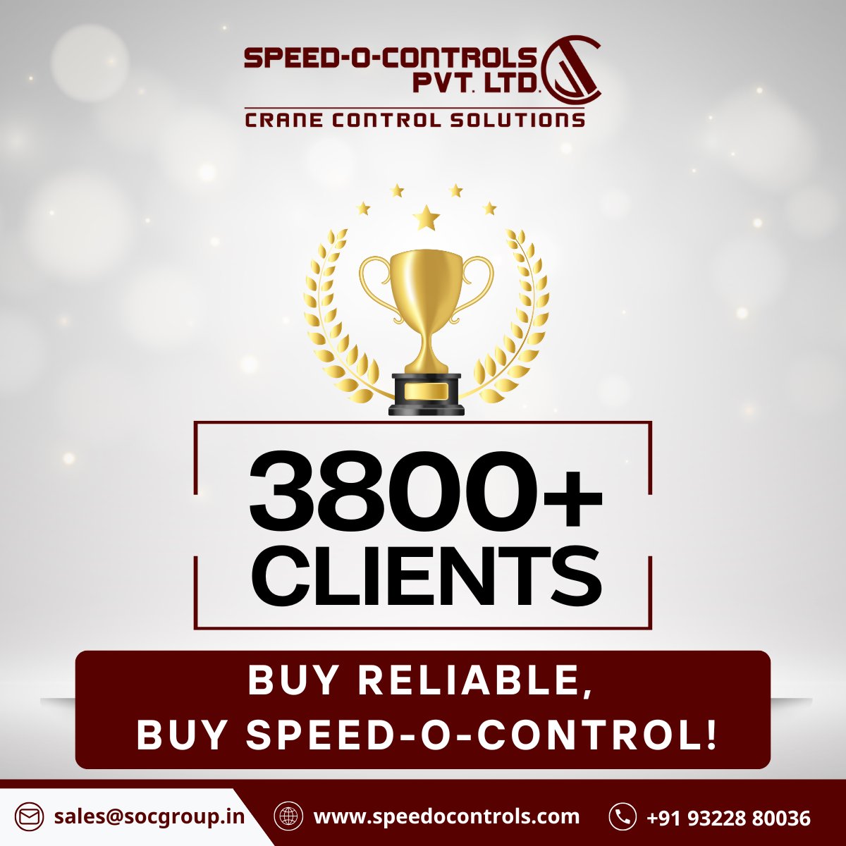 SpeedOControls's tweet image. Speed-O-Control, a global leader in crane control, is trusted by 3800+ clients in steel, power, and other industries. With decades of innovation, we provide customized, reliable solutions. Join our network for precision and performance. #GlobalTrust #SpeedOControl #CraneTechnolog