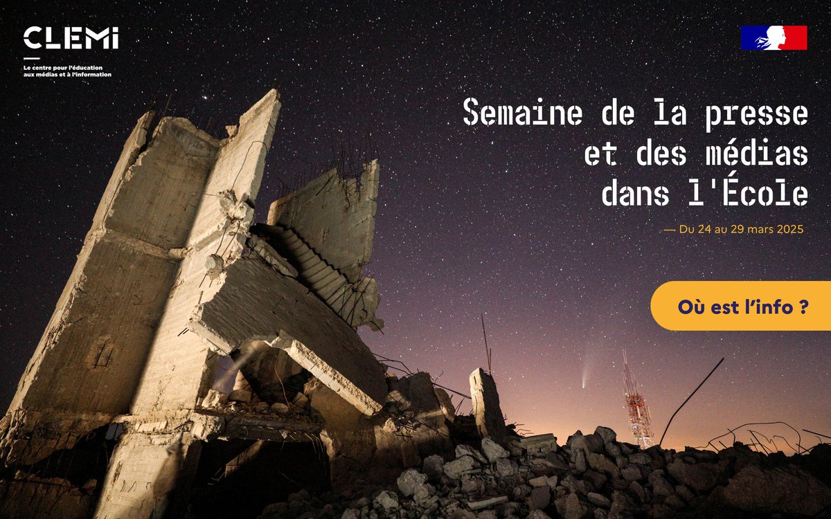 👨‍🏫 #SPME2025 | L'Arcom est partenaire de la Semaine de la presse et des médias dans l’École, du 24 au 29 mars 2025.

Retrouvez nos actions en matière d'éducation aux médias et à l'information (#EMI), déployées sur tout le territoire : arcom.fr/actualites/lar…. @leclemi @laspme