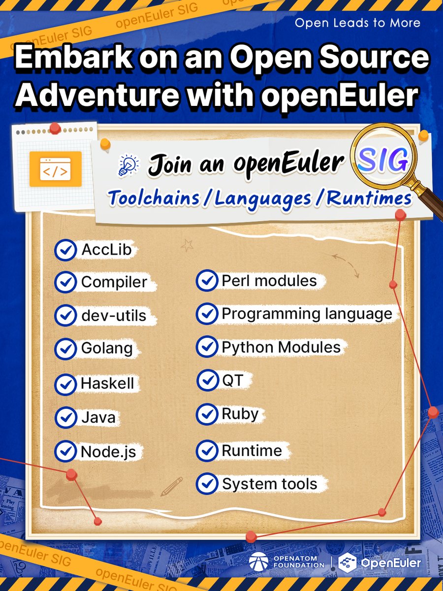 openEuler's tweet image. Interested in #toolchains, #programming languages, and #runtimes? Join us and help build a better developer-friendly ecosystem!
openeuler.org/en/sig/sig-lis…
#openEuler #openEulerBasics #opensource #OS