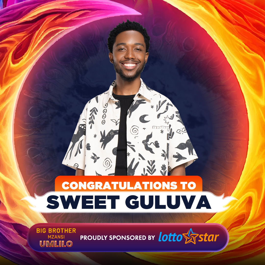 Lotto_Star's tweet photo. Abawinile one side! 💃

Mzansi, your #BBMzansi Season 5 winner is crowned! 👑 Congratulations to Sweet Guluva on taking the #Umlilo crown! 🔥

Siyabonga, Mzansi, for bringing the heat all season long! 🔥🔥 
#BBMzansi is proudly sponsored by LottoStar https://t.co/QPeXtJSTVw
