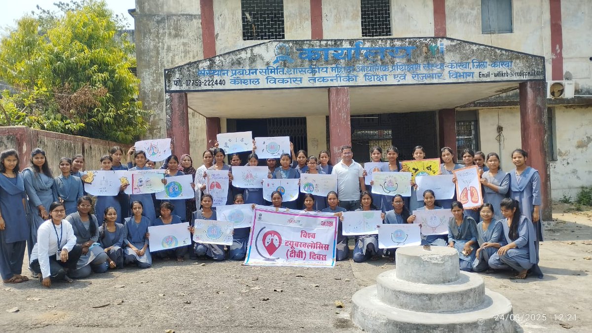 Nehru Yuva Kendra Korba (C.G) (@korbanyks) on Twitter photo Painting Competition was organised on the occasion of World TB Day 2025 at Women's ITI College, Korba.
<a href="/nyksindia/">NYKS India</a>
<a href="/YASMinistry/">YAS Ministry</a>
#WorldTBDay2025 Painting Competition was organised on the occasion of World TB Day 2025 at Women's ITI College, Korba.
<a href="/nyksindia/">NYKS India</a>
<a href="/YASMinistry/">YAS Ministry</a>
#WorldTBDay2025