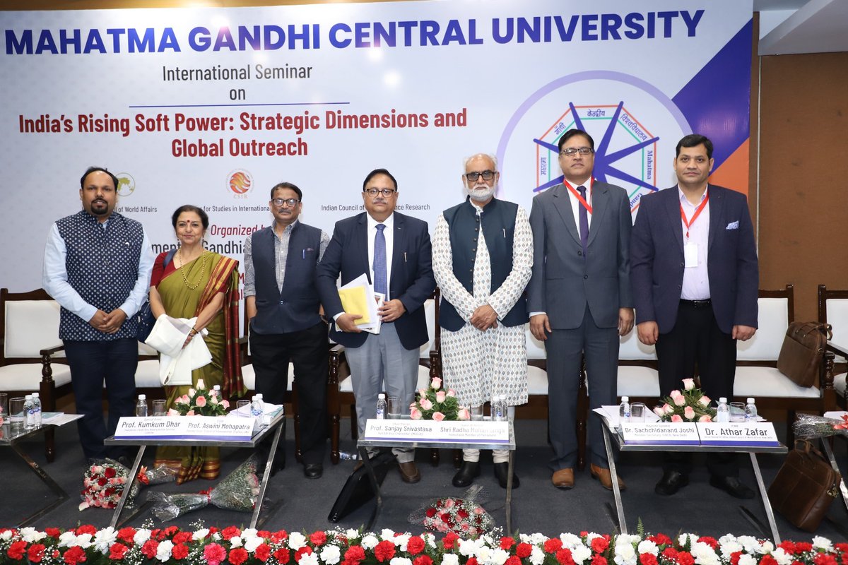 ICWA (@icwa_newdelhi) on Twitter photo In collaboration with #ICWA, a two-day International Seminar titled “India’s Rising Soft Power: Strategic Dimensions and Global Outreach” was organised by the Department of Gandhian and Peace Studies, Mahatma Gandhi Central University, Bihar, <a href="/MGCUBihar/">Mahatma Gandhi Central University</a> on 19-20 March 2025 at In collaboration with #ICWA, a two-day International Seminar titled “India’s Rising Soft Power: Strategic Dimensions and Global Outreach” was organised by the Department of Gandhian and Peace Studies, Mahatma Gandhi Central University, Bihar, <a href="/MGCUBihar/">Mahatma Gandhi Central University</a> on 19-20 March 2025 at