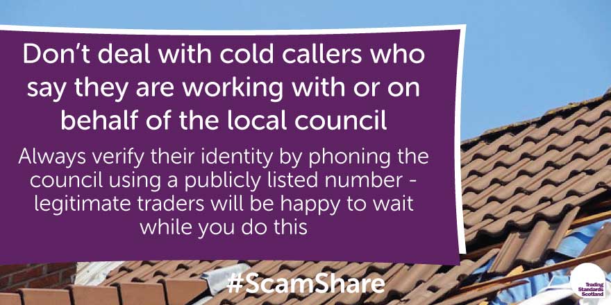 Recent reports of cold callers who say they work for the Council and can offer free roof surveys or discounts on roof cleaning

They may tell you that urgent work is required on your roof

Verify their identity with the council before dealing with them 

➡️mailchi.mp/651cea462fd8/t…