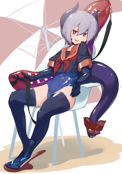 エンテンカ( @Salt_cb )さんのところのテンカちゃん(夏日) 