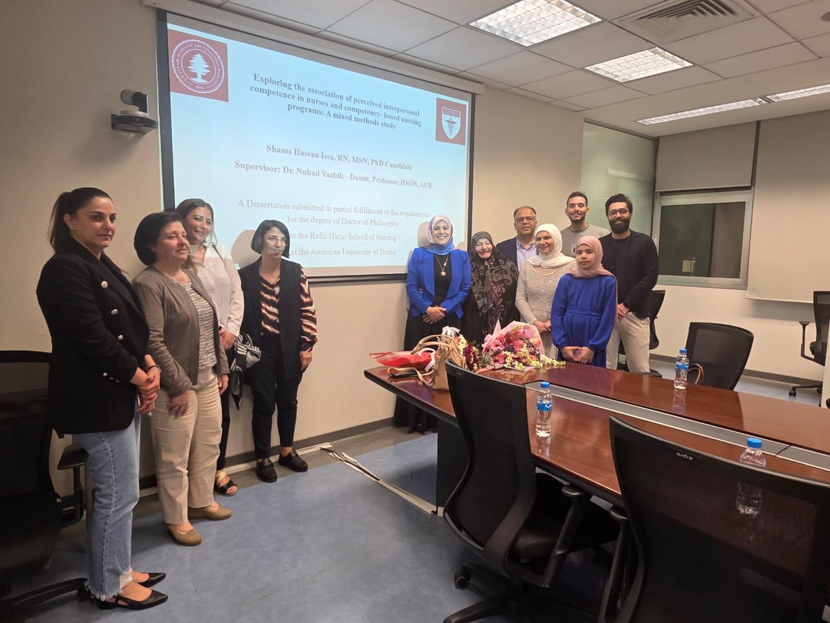 AUB School of Nursing tweet media