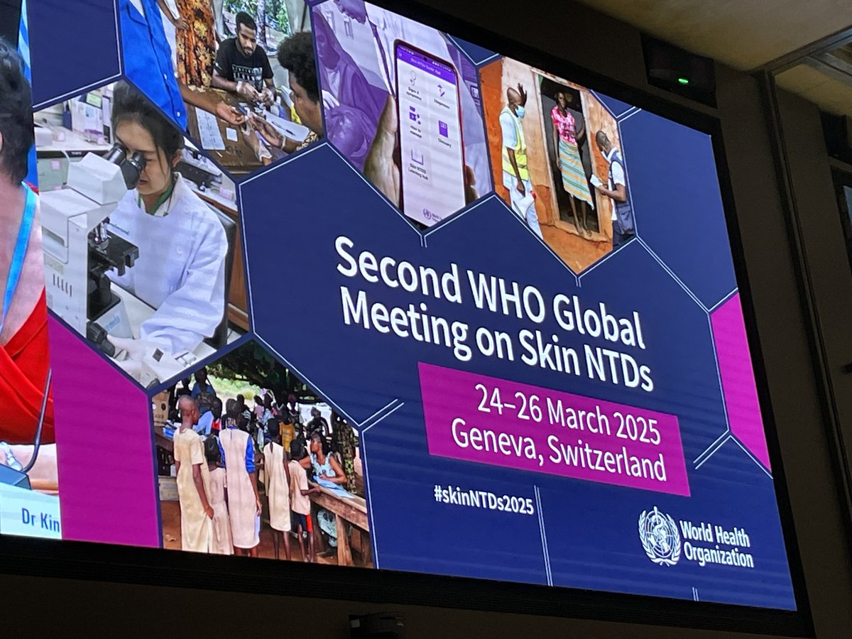 In Geneva for the Second WHO Global Meeting on Skin NTDs. #skinNTDs2025