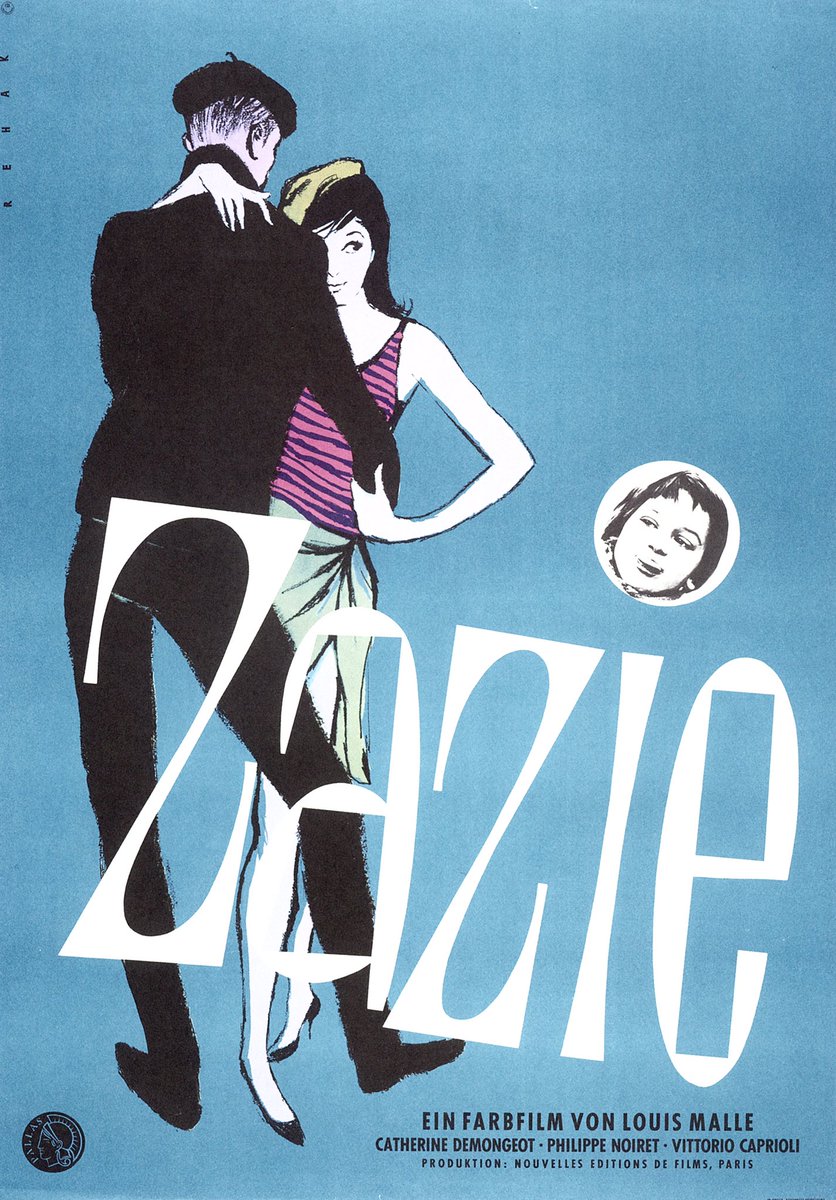 映画｢地下鉄のザジ｣の西ドイツ版のポスター(1960年)