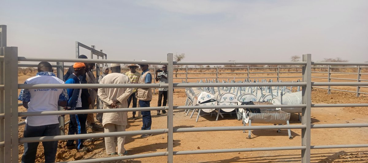 FAOBurkinaFaso's tweet image. Réception du parc de vaccination de Kampiti, commune de Dori, dans la Région du Sahel. Cette infrastructure viendra améliorer les conditions d&apos;élevage et de santé animale.
Merci à @FIDA, @gouvernementBF et #SD3C pour le financement.