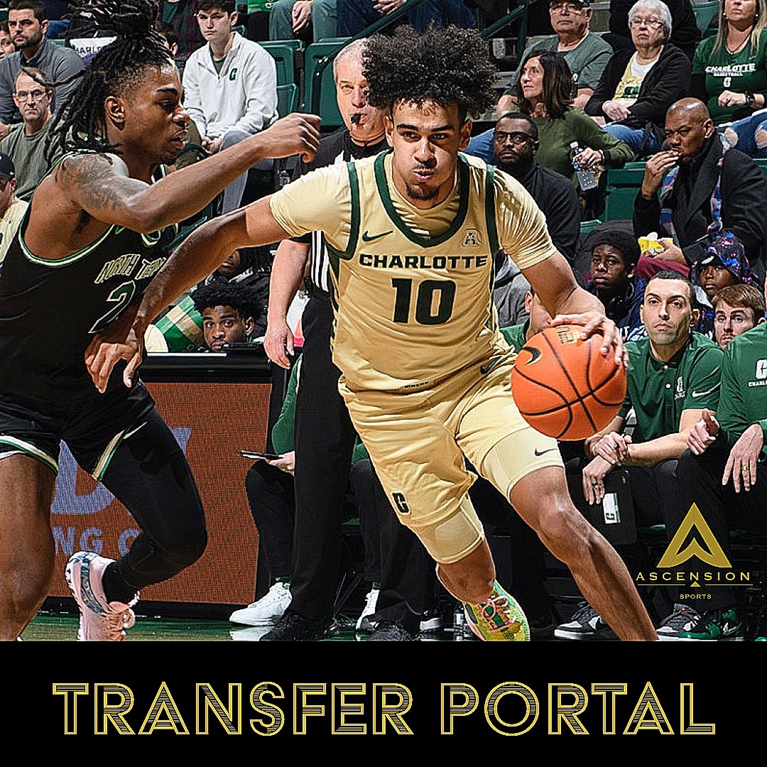 UNC Charlotte PG Nik Graves has entered the transfer portal. The 6’3 PG avg 18 points 4 rebounds and 3 assist. He will be represented by Fredrick Cannon of @ascensionsportsmgmt #KeepAscending #ProgramChangers #PortalSZN #GetInGetOut