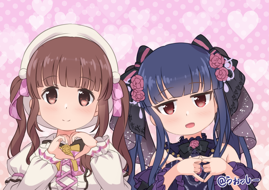 緒方智絵里 ,佐城雪美 「おまけ:前の2人(智絵里・雪美)のピックアップ(自分がやりたかっただけ) 」|うぉっしーのイラスト