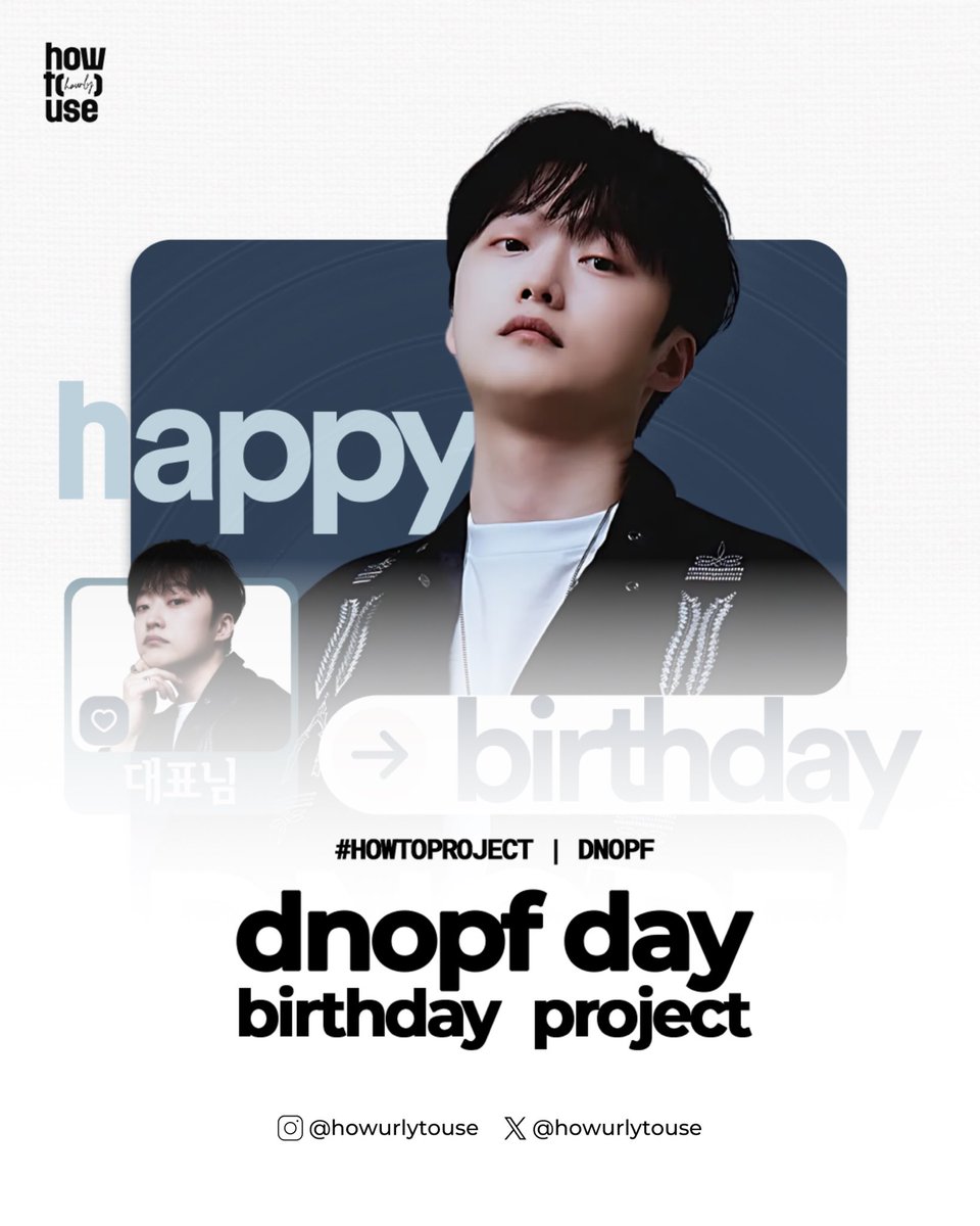 howurlytouse's tweet image. #HOWTOPROJECT | @dnopf_21

Happy birthday to the one and only DNOPF! 🎂

We&apos;re celebrating this day with love and successful second birthday project for one of the man behind @howtouse_x, DNOPF. 🕶

More projects are on the way to support all HOWTOUSE member and people behind…
