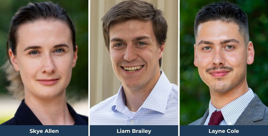 Skye Allan and Layne Cole are current #uncmpa students.  Read how they found their way into public service. sog.unc.edu/about/news/lea…