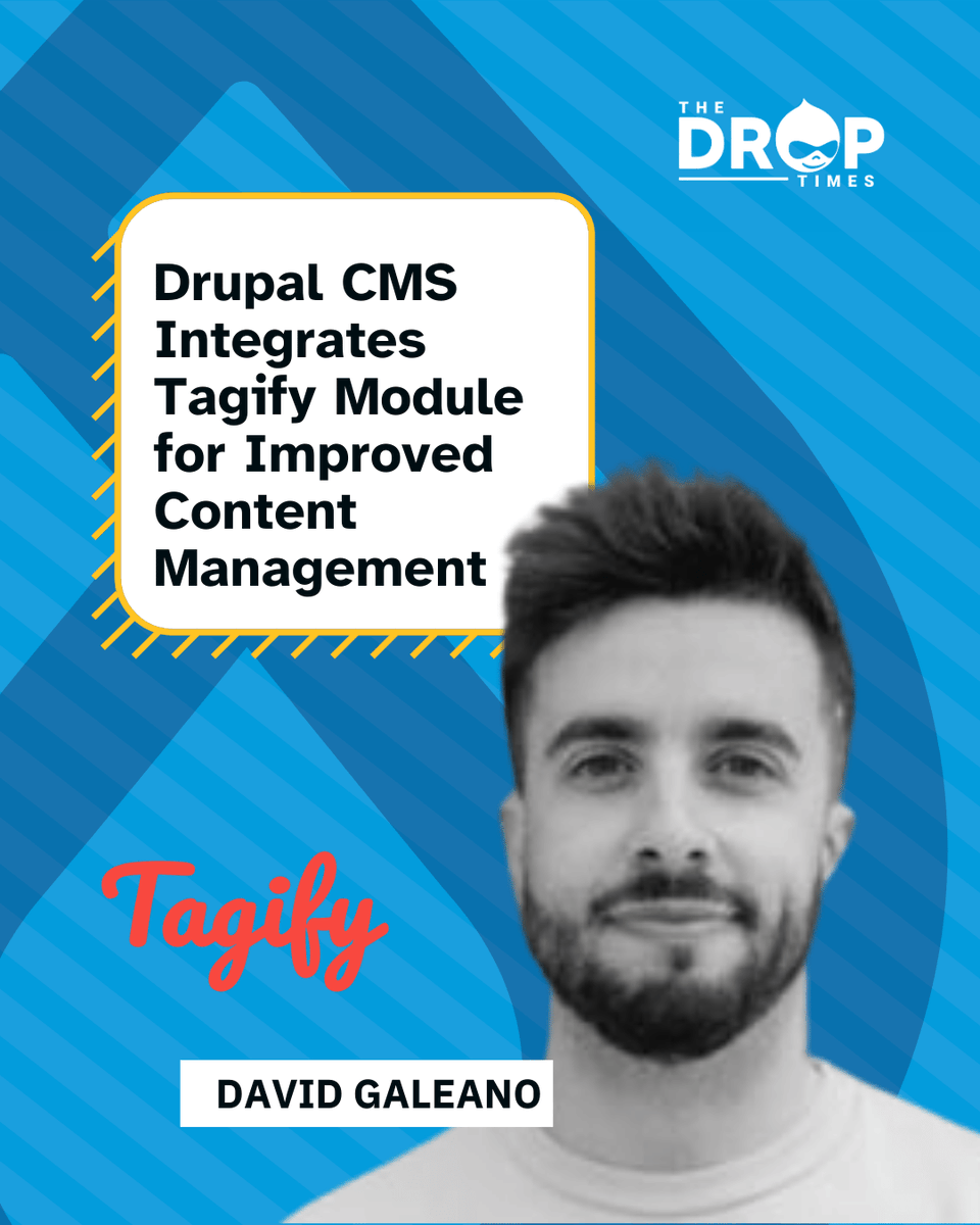 Tagify is now part of Drupal CMS! 🎉 Built by David Galeano Barrado, it brings modern tag inputs, drag-and-sort, and A11Y upgrades—making content management smoother and smarter. 🏷️🧩 <a href="/gxleano/">David Galeano</a> @factorial_io 
bit.ly/4bZSBun
