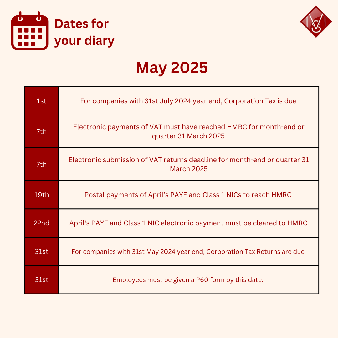 Mullen Stoker (@mullenstoker) on Twitter photo 📅 Dates for your diary
Stay on top of your finances with these key upcoming deadlines.
Need helping meeting these dates? Don’t worry, our team are here to support you every step of the way.
📧 info@mullenstoker.co.uk
#AccountancyDates #FinancialDates #AccountantsDurham 📅 Dates for your diary
Stay on top of your finances with these key upcoming deadlines.
Need helping meeting these dates? Don’t worry, our team are here to support you every step of the way.
📧 info@mullenstoker.co.uk
#AccountancyDates #FinancialDates #AccountantsDurham