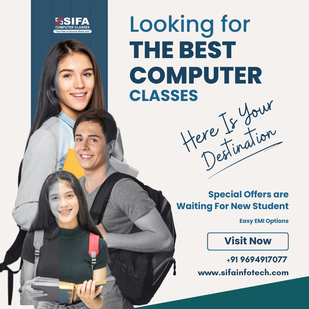 SifaInfotech's tweet image. 💻 Looking for the Best Computer Classes? Join SIFA Computer Classes! 🚀✨
🎓 Learn from Experts & Upgrade Your Skills!
#BestComputerClasses #SIFAComputerClasses #CareerGrowth #SkillUp #DCA #seo #java #webdesign #webdevelopment #accounting #GST #digitalmarketing #python #AI