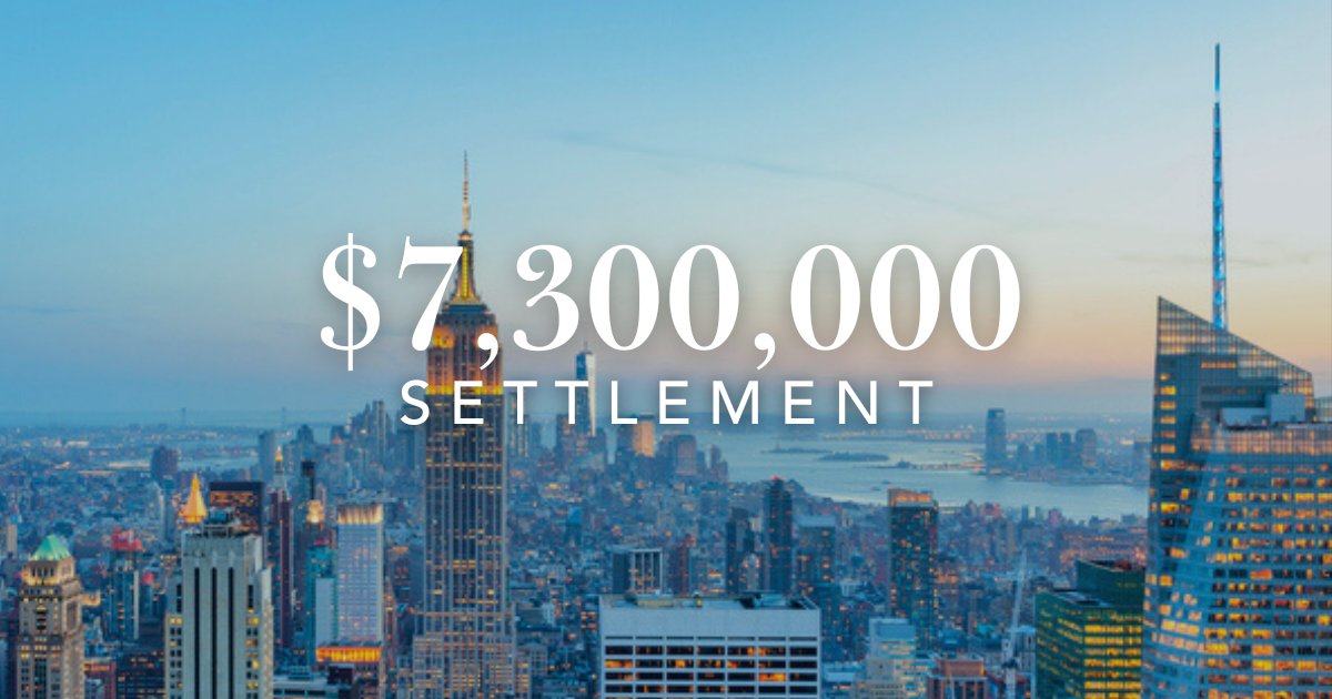 BlockOToole's tweet image. Partners Daniel P. O’Toole, Pawel Wierzbicki, and Joshua Stern secured a $7,300,000 settlement for a 47-year-old laborer in a Westchester County case. Our client suffered bilateral heel bone fractures after falling from scaffolding while installing a drop ceiling.