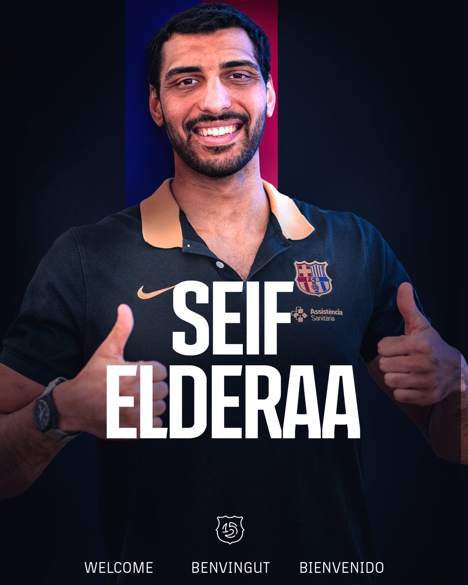 👋 مرحباً بك في برشلونة 💙❤️

✅ نجم منتخب مصر لكرة اليد سيف الدرع ينضم لفريق برشلونة هذا الصيف بموجب عقد يمتد حتى عام 2027 🇪🇬