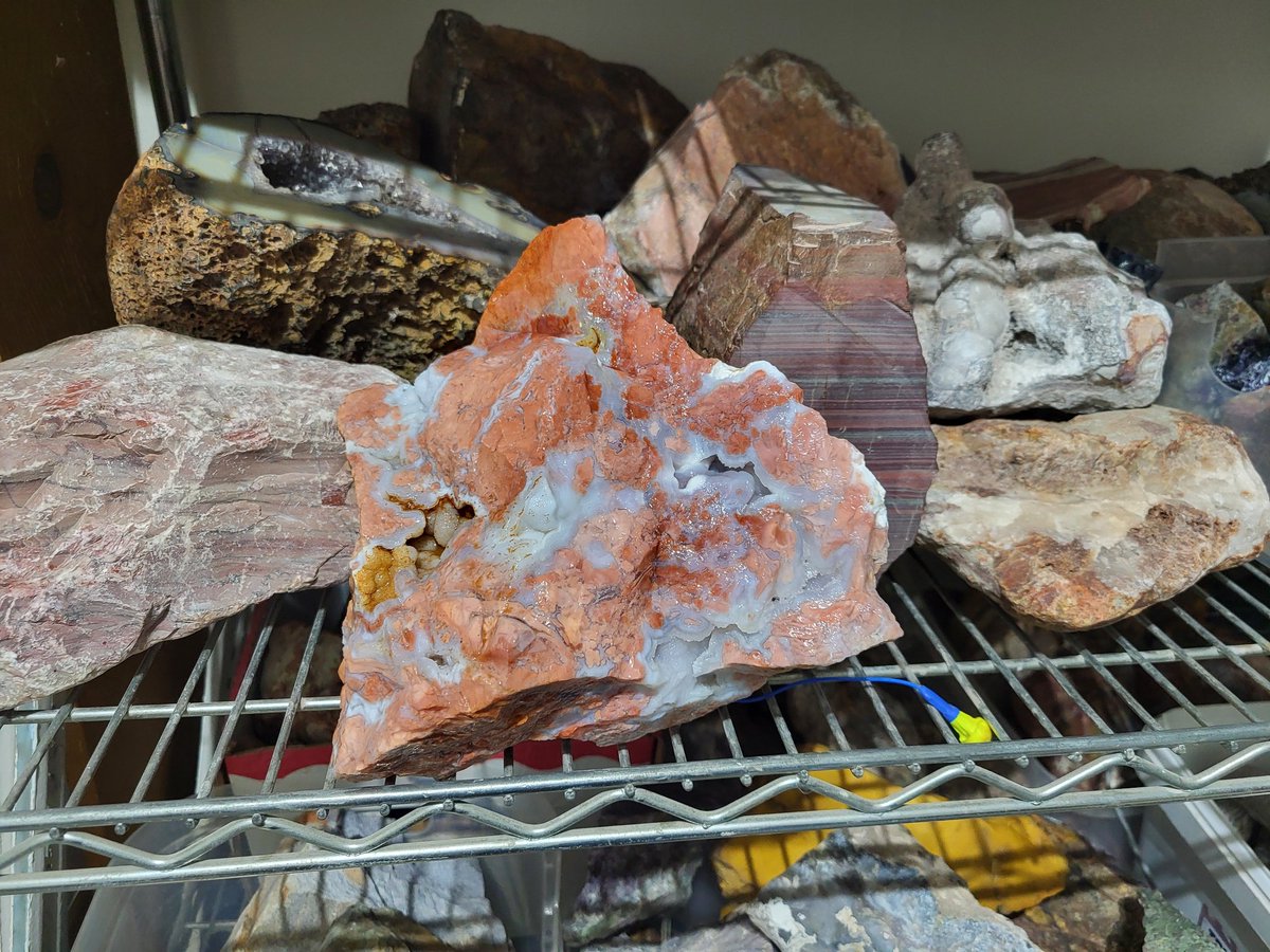 NextLevel_Rocks's tweet photo. Cotton candy agate. Can't wait to cut this one! Going to make some Next Level slabs and cabs!!

#agate #rocks #rockhounding #nextlevel ##ohio #toledo #hot #mexico ##toledo #art #pink ##nextlevelrocksandminerals #lapidary #pendant #necklace https://t.co/7X23V2CrXG