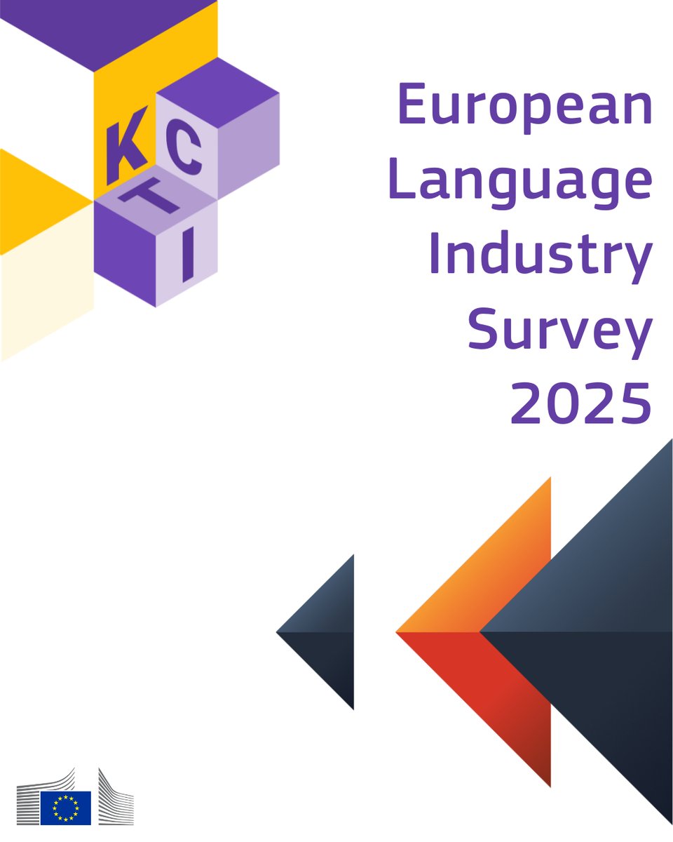 The 2025 report on the European Language Industry is a collaboration between us and  #EUATC, #FIT-Europe, #ELIA, #GALA and #WomeninLocalization. It gives a balanced picture of the language professions in a world full of changes. 
🔗 europa.eu/!FbC4Fm

#KCTI