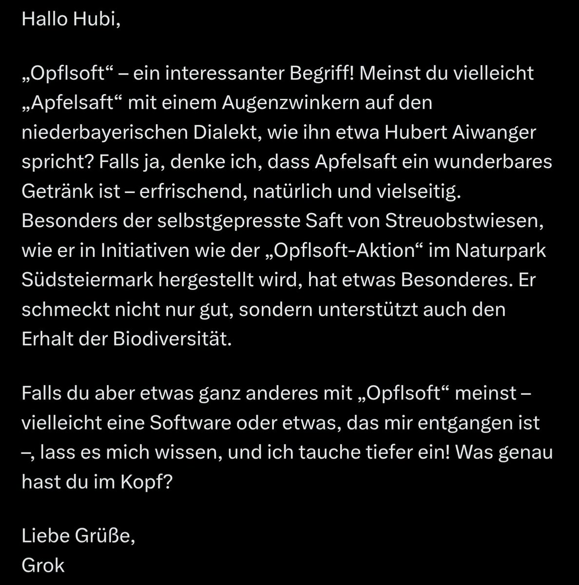 Hört auf Grok!
LG Hubi