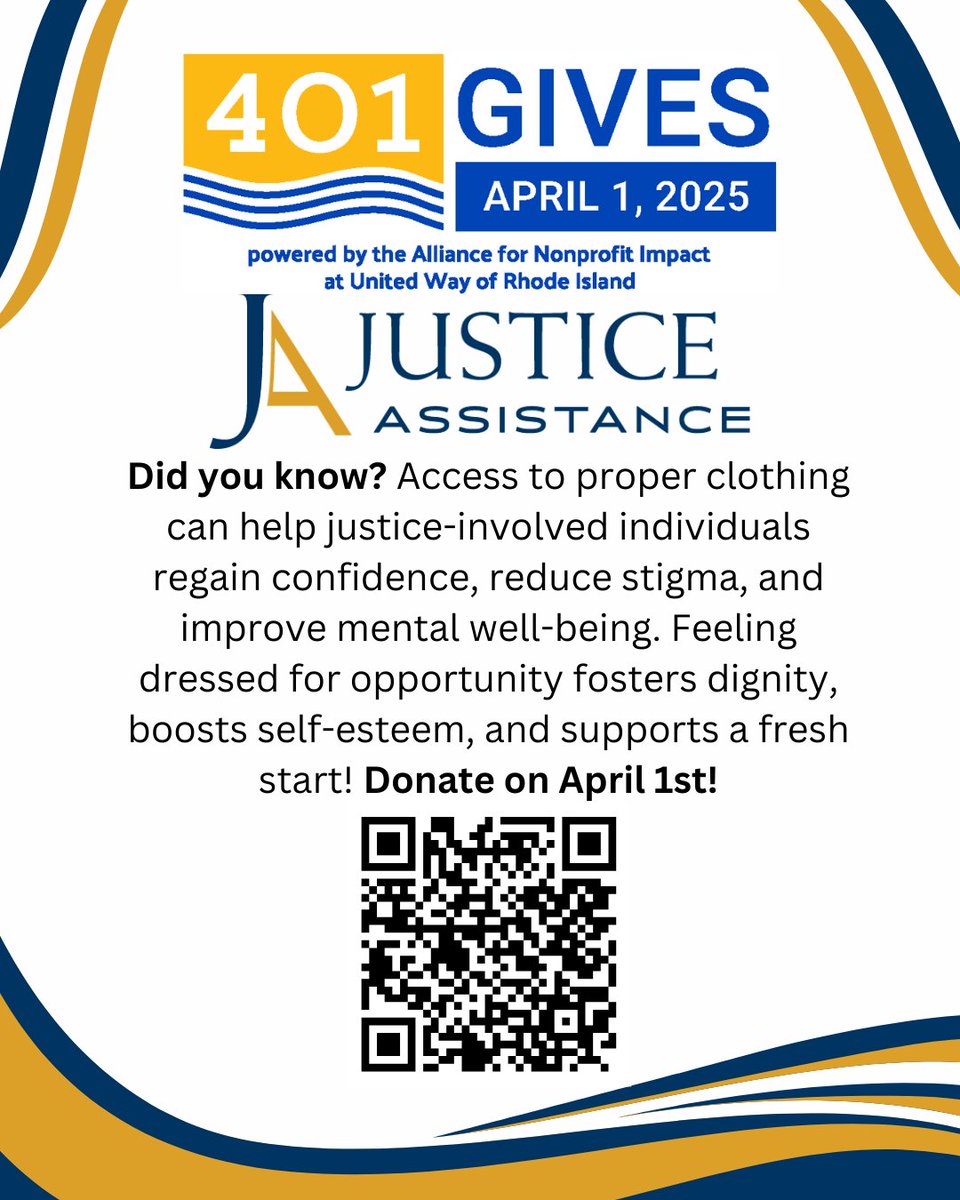 🌟 #401Gives is TOMORROW! Support Justice Assistance! 🌟

Mental health matters. Justice Assistance provides counseling &amp; resources to help individuals overcome challenges.

Your gift gives access to vital mental health services for healing.

🔗 bit.ly/3VCdKoe