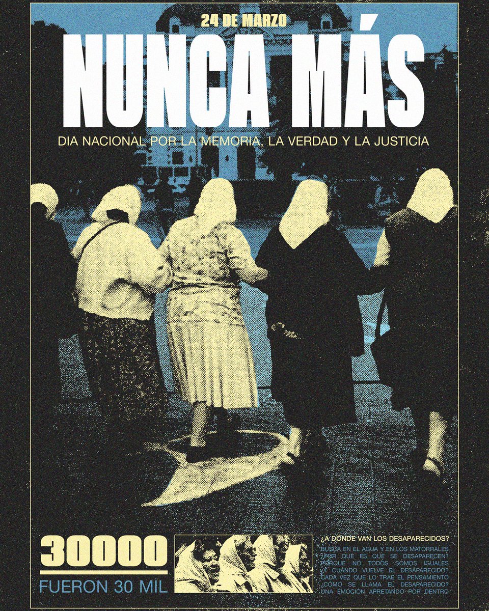 No sé quién gobernará después de esta payasada. Pero si es un 10% más humano, tiene que poner en agenda una ley contra el negacionismo. Basta.
#NuncaMas