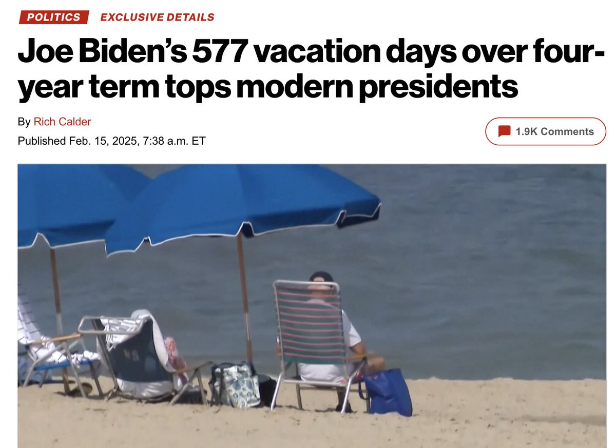 Suzi Mitchell (@suzimitchell05) on Twitter photo You really can't reason with people saying that <a href="/POTUS/">President Donald J. Trump</a> is wasting money going to events supporting Americans & they said nothing when <a href="/JoeBiden/">Joe Biden</a> spent 577 days of his presidency on the beach or the US was paying for 18 Secret Service to go with his son on vacation to S. Africa. You really can't reason with people saying that <a href="/POTUS/">President Donald J. Trump</a> is wasting money going to events supporting Americans & they said nothing when <a href="/JoeBiden/">Joe Biden</a> spent 577 days of his presidency on the beach or the US was paying for 18 Secret Service to go with his son on vacation to S. Africa.