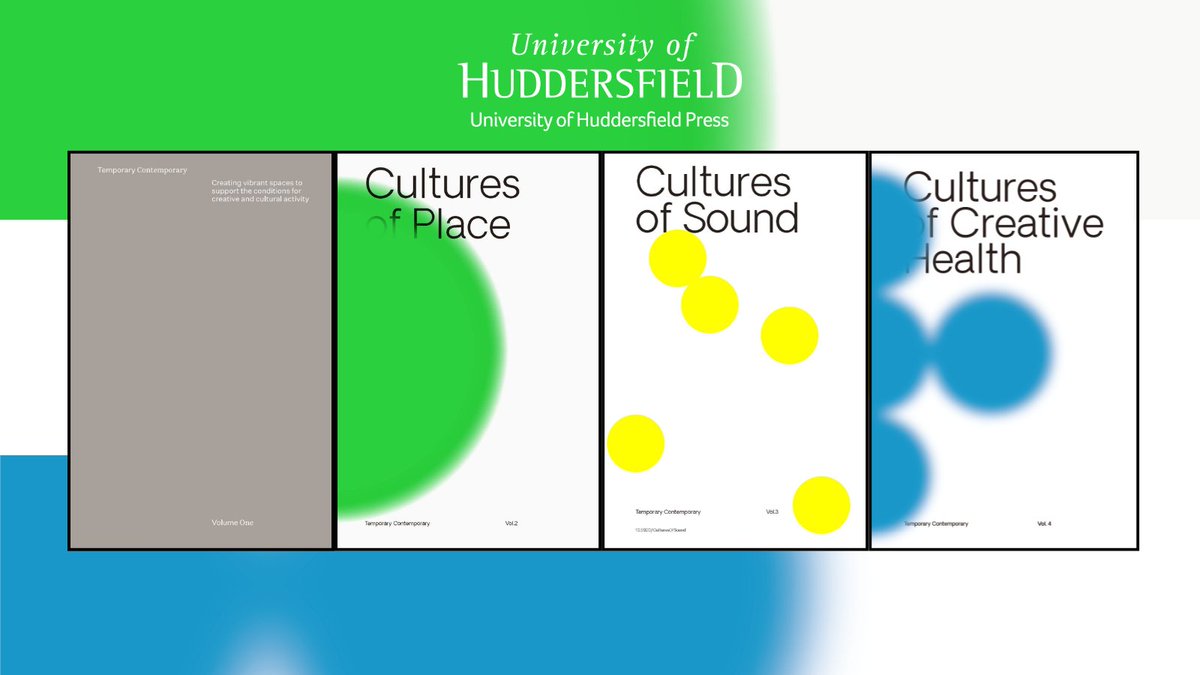 Discover the amazing "Cultures of..." research series established by students and post graduates from <a href="/AHHuddersfield/">A&H Uni Huddersfield</a> <a href="/HuddersfieldUni/">University of Huddersfield</a> 
4 Volumes exploring art, sound, place, health and cultural impact on local society.
All are available to read for free via our website.