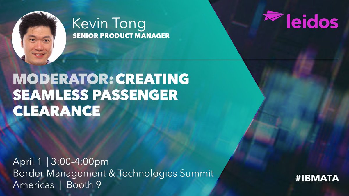 LeidosInc's tweet image. Drop by Booth 9 at #IBMATA Americas 2025 to discover how our security solutions safeguard ports and borders worldwide 🌎

Don&apos;t miss Senior Product Manager, Kevin Tong, on the importance of balancing security with local tourism.

📆 Apr 1 - 3 📍 Booth 9 ➡️ ms.spr.ly/6013qXACf
