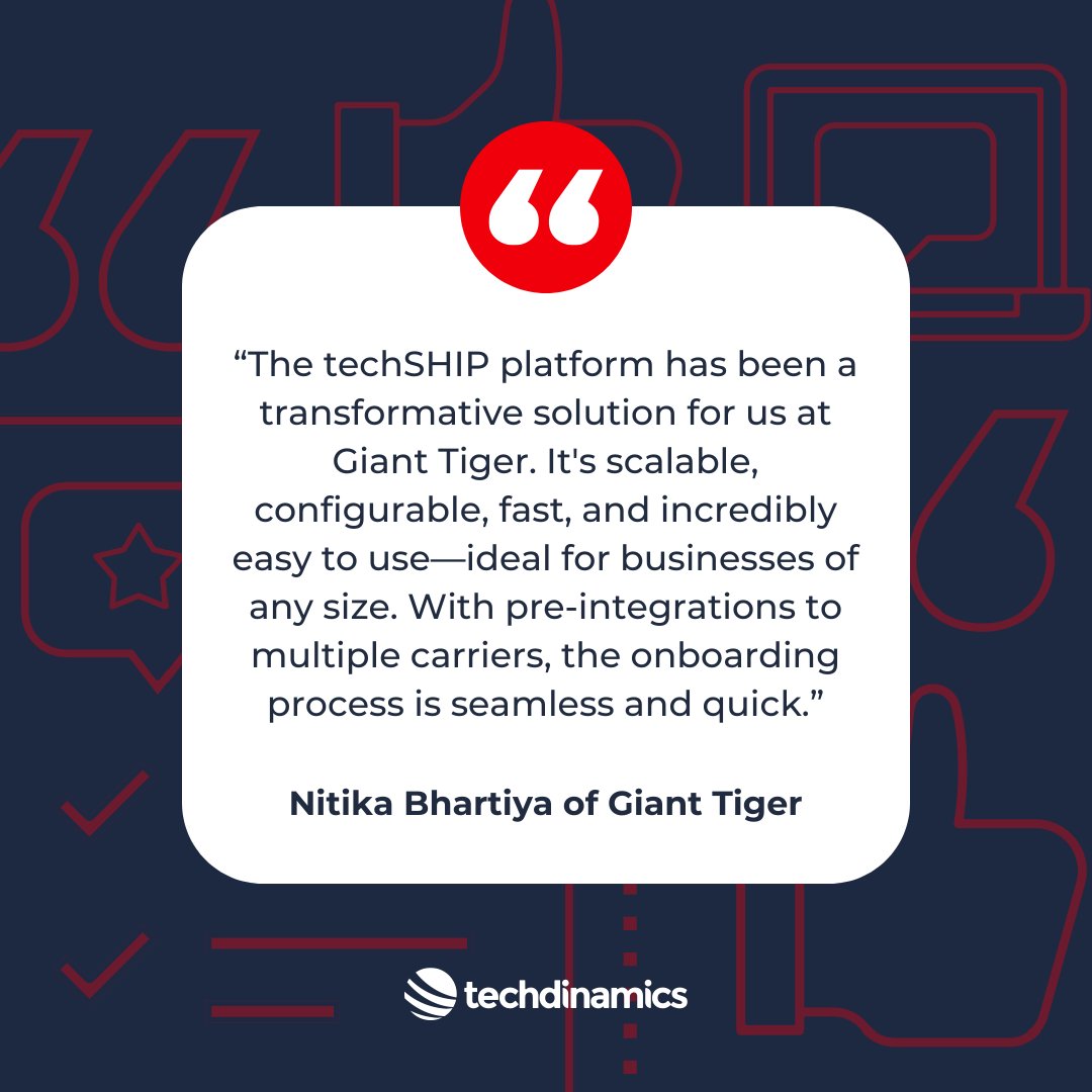 tech_ship's tweet image. We’re thrilled to hear how Techdinamics is helping businesses thrive! Our team is committed to delivering top-notch service and support every step of the way.

👉 Contact us today to start your own success journey!

#CustomerTestimonial #Techdinamics #Teamwork #SuccessStories