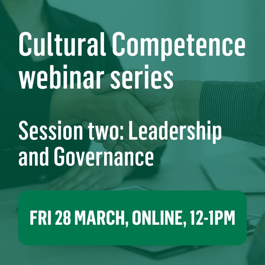 Book your spot on our latest Cultural Competence webinar exploring leadership and governance. We will discuss the role of culturally competent governance in driving institutional change, tackling diversity challenges and fostering inclusive leadership.

👉 buff.ly/uU7bGLh