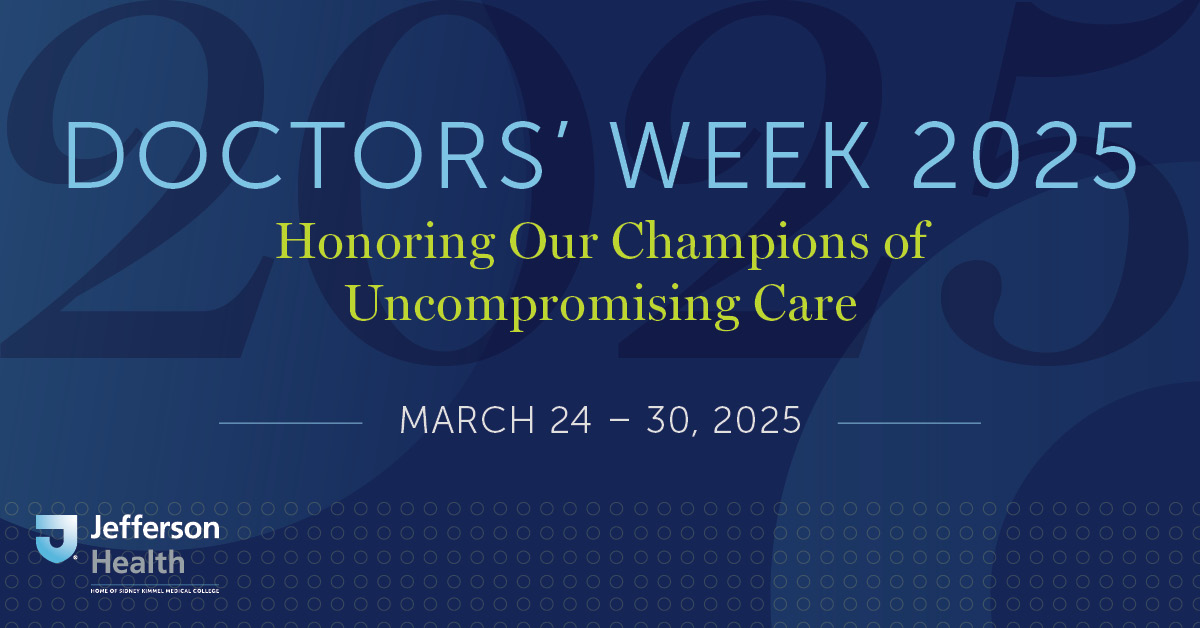 MossMageeRehab's tweet image. This #DoctorsWeek, we celebrate the dedicated physicians of Jefferson Health—champions of uncompromising care who inspire, heal, and make a difference every day. Thank you for your passion, expertise, and commitment to our patients and communities!