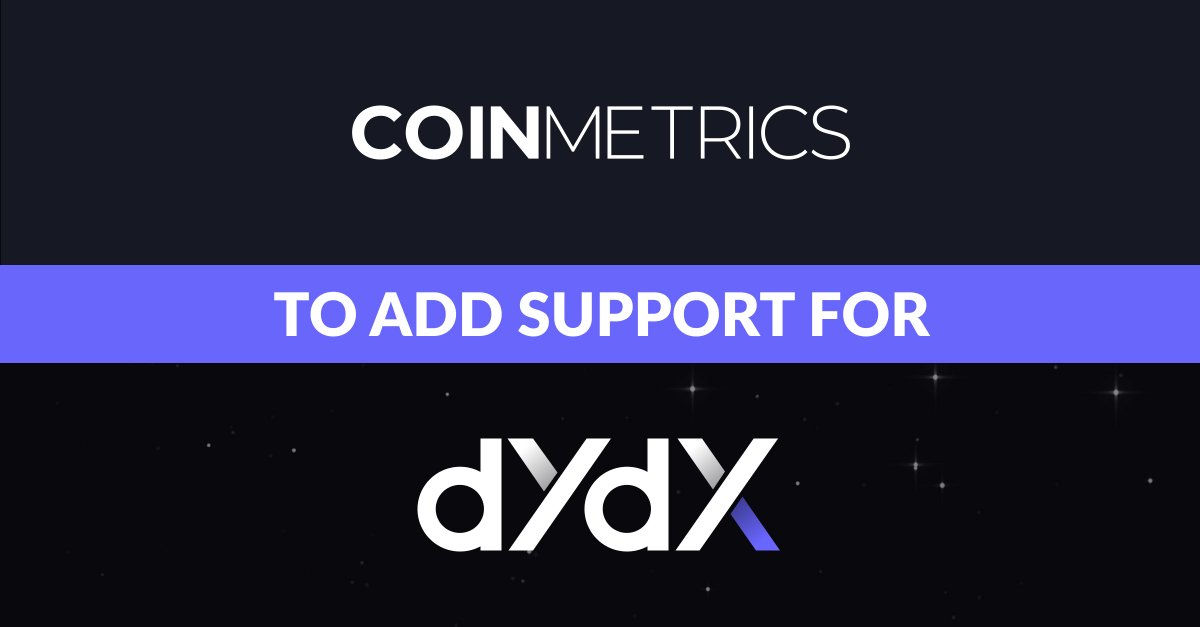 coinmetrics's tweet image. 1/2 Big news: @coinmetrics has been awarded a grant from @dYdX to bring top-tier analytics to  dYdX v4.

We&apos;re integrating key metrics - metadata, trades, order books, funding rates, and open interest - while ensuring dYdX data meets institutional standards for accuracy and…