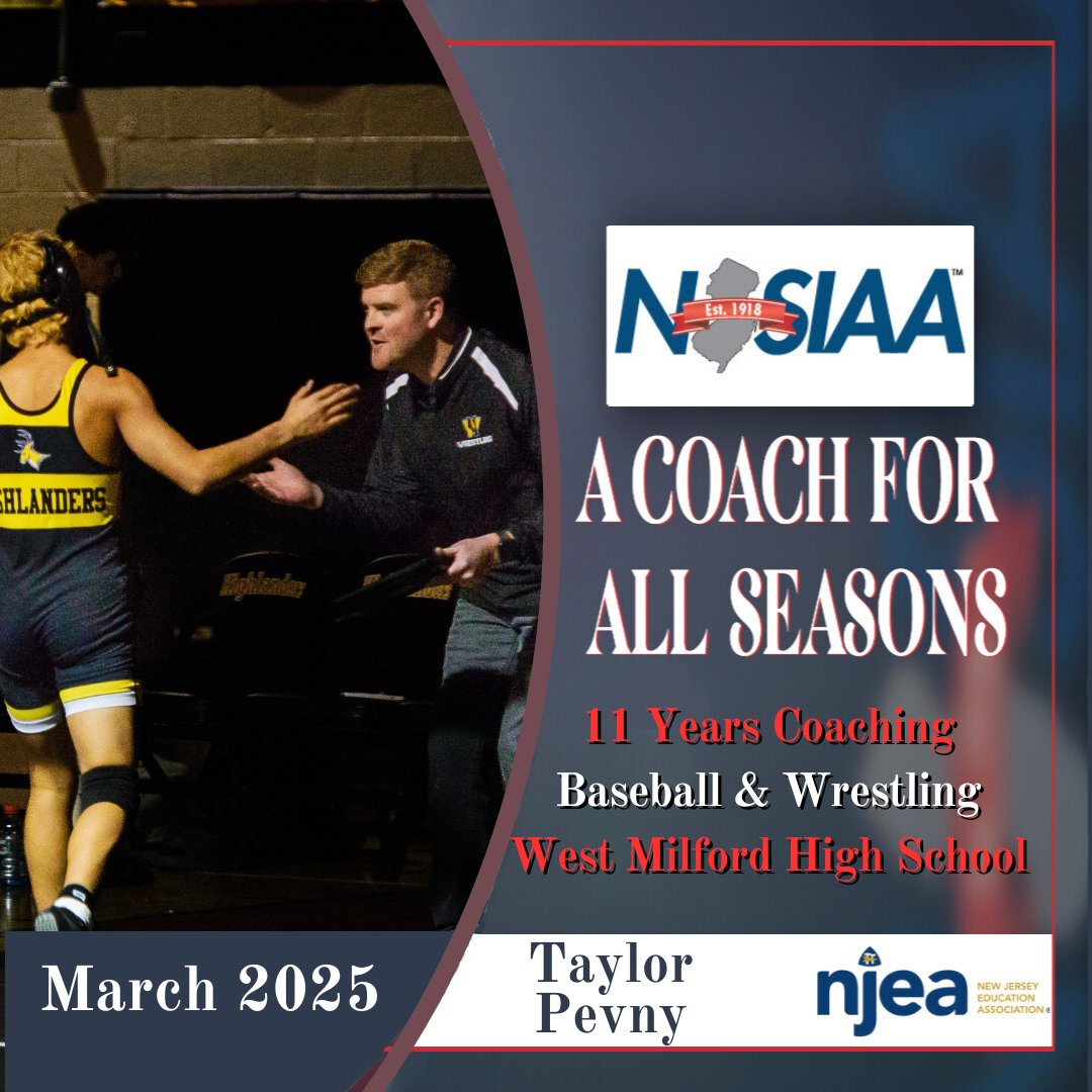 We’re proud to share a March “A Coach for all Seasons” feature presented by <a href="/NJEA/">NJEA</a> . Each month, we will recognize coaches who have shown dedication to high school athletics by being a multi-sport coach. Thank you, Taylor Pevny of West Milford High School for all you do!