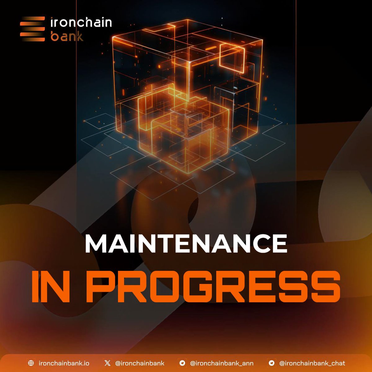 🚧 IRONCHAIN BANK Maintenance in Progress 🚧

Dear IRONCHAIN BANK Community,

🟧 IRONCHAIN BANK is currently undergoing scheduled maintenance on our website to enhance performance and security. During this period, some services may be temporarily unavailable.

🟧 We appreciate